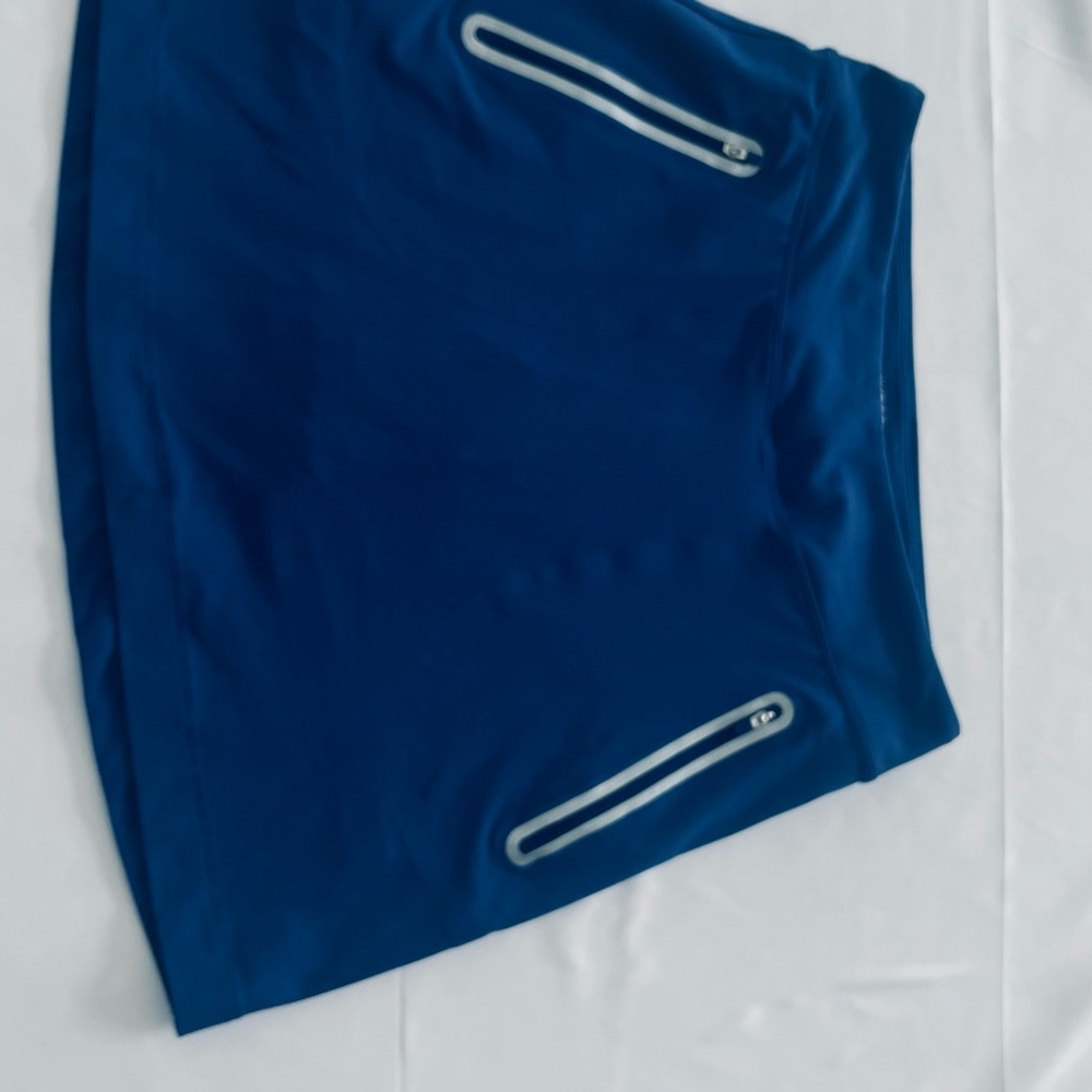 Nike Blue Mini Skirt with Zipper Details